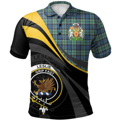 Clan Leslie Hunting Ancient Tartan Polo Shirt - Royal Coat Of Arms Style AL83 Leslie Hunting Ancient Tartan Tartan Polo   