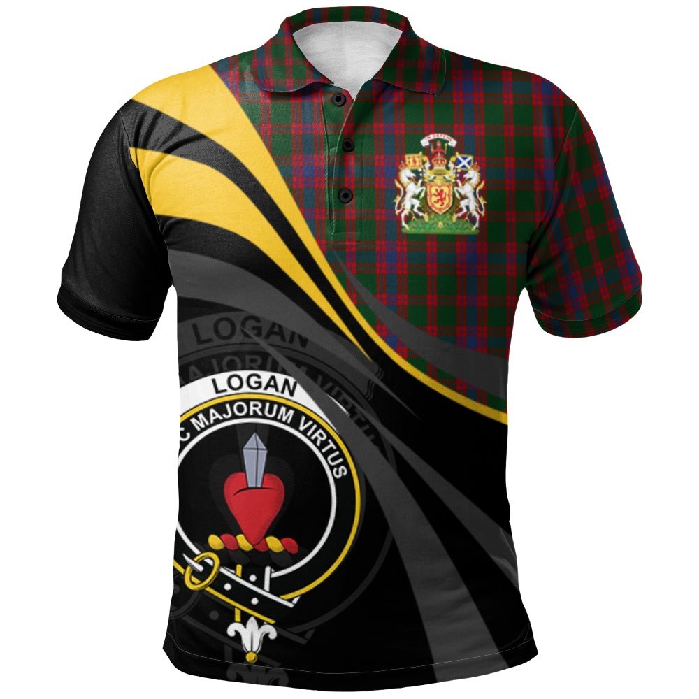 Clan Logan Tartan Polo Shirt - Royal Coat Of Arms Style JL50 Logan Tartan Tartan Polo   