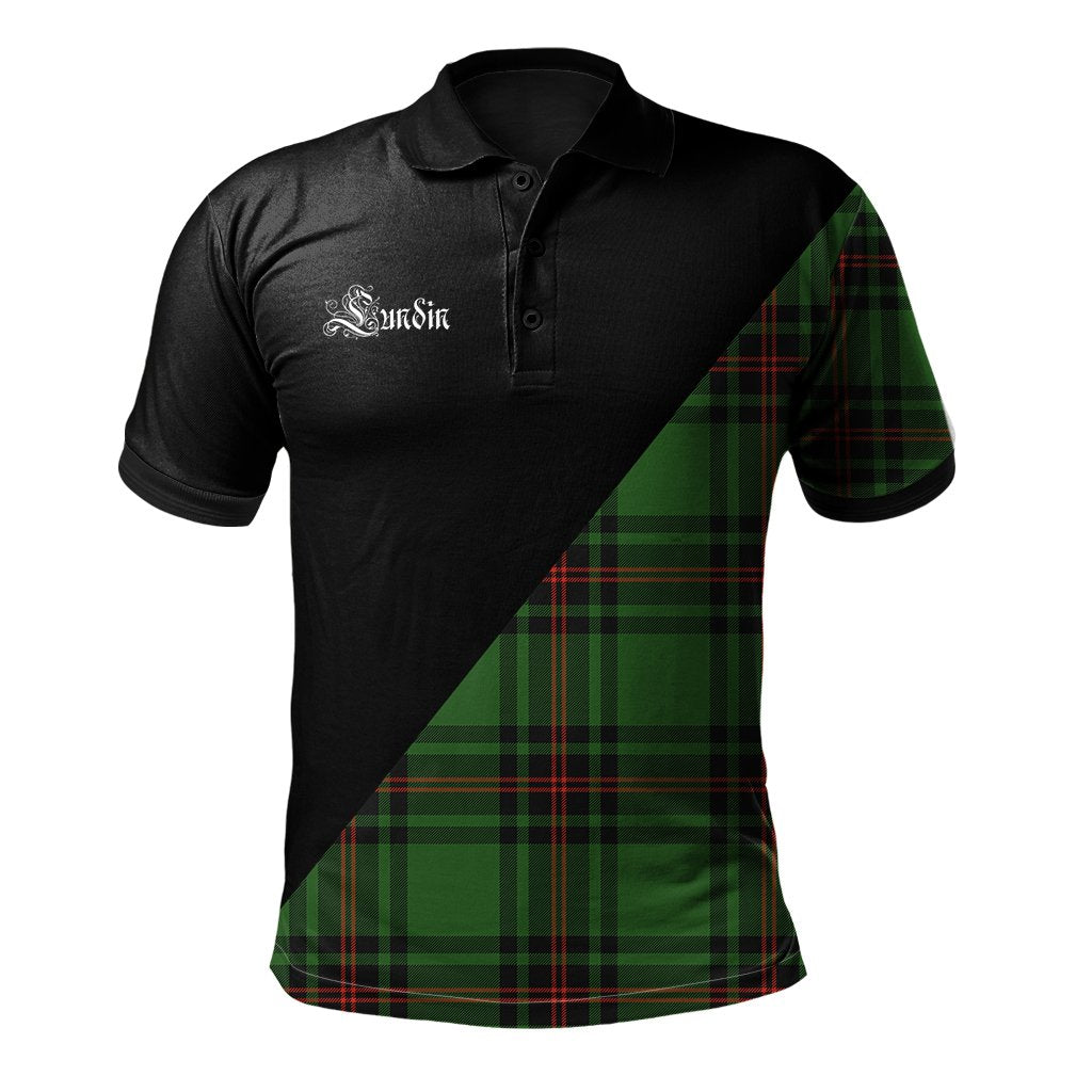 Clan Lundin Clan - Military Polo Shirt YJ73 Lundin Tartan Tartan Polo   