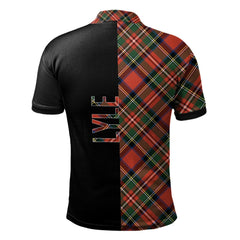 Clan Lyle Tartan Polo Shirt Half of Me - Cross Style FS83 Lyle Tartan Tartan Polo   