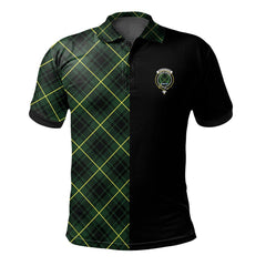 Clan MacArthur Modern Tartan Polo Shirt Half of Me - Cross Style WB68 MacArthur Modern Tartan Tartan Polo   