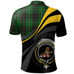 Clan MacAulay of Lewis Tartan Polo Shirt - Royal Coat Of Arms Style OX98 MacAulay of Lewis Tartan Tartan Polo   