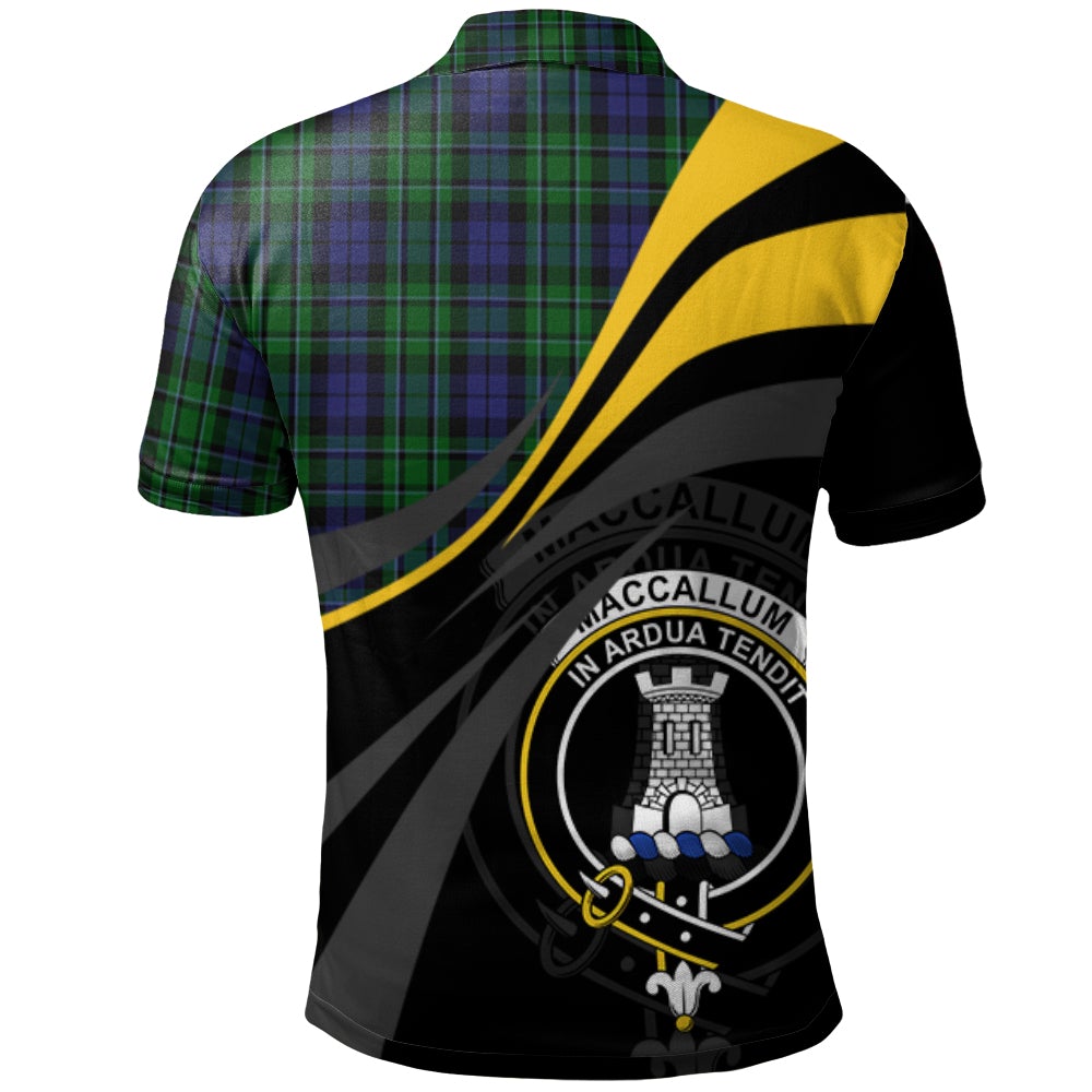 Clan MacCallum Tartan Polo Shirt - Royal Coat Of Arms Style OC34 MacCallum Tartan Tartan Polo   