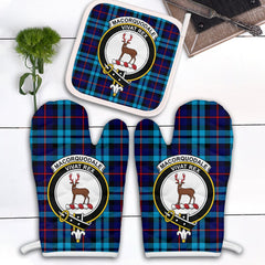 Clan MacCorquodale Tartan Crest Oven Mitt And Pot Holder (2 Oven Mitts + 1 Pot Holder) EK32 Clan MacCorquodale Tartan Today   