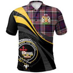 Clan MacDonald Pattern of Plaids Tartan Polo Shirt - Royal Coat Of Arms Style YD27 MacDonald Pattern of Plaids Tartan Tartan Polo   