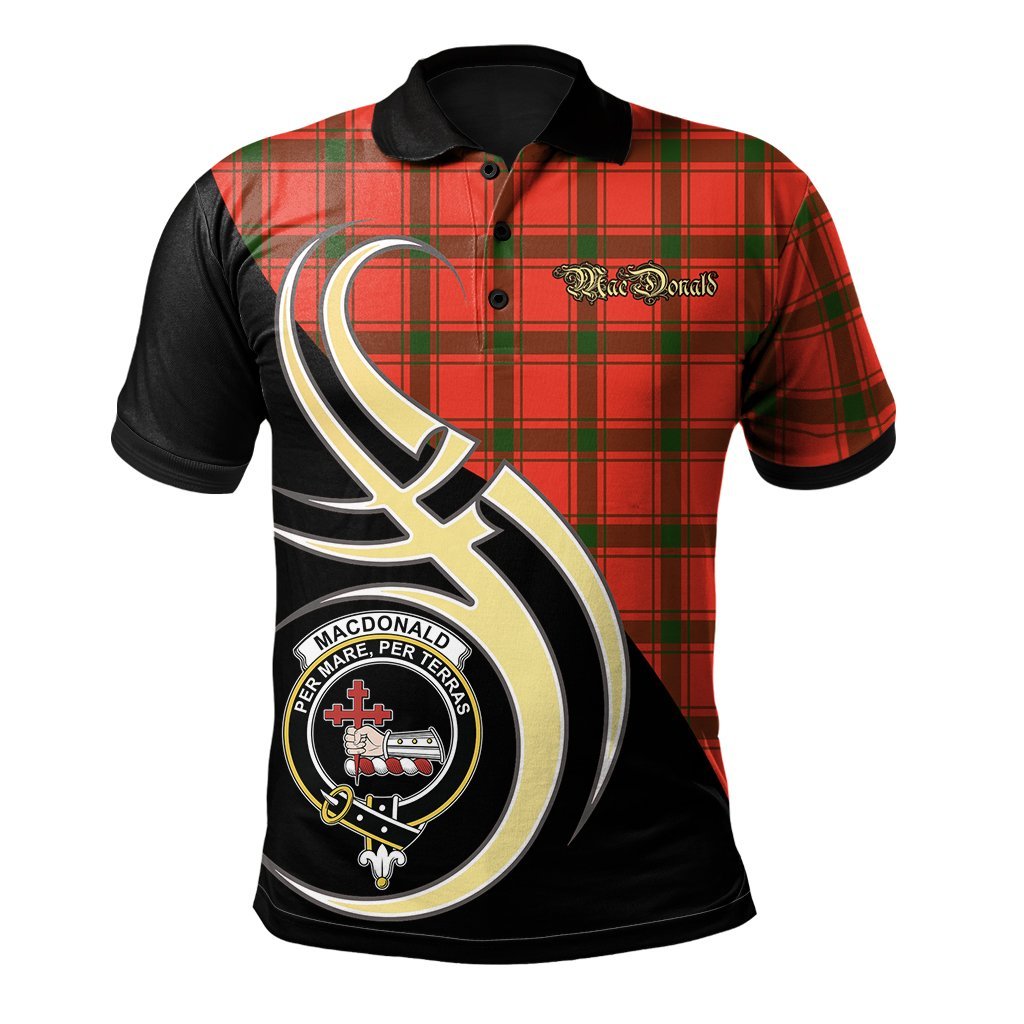 Clan MacDonald of Sleat Tartan Polo Shirt - Believe In Me Style HC70 MacDonald of Sleat Tartan Tartan Polo   