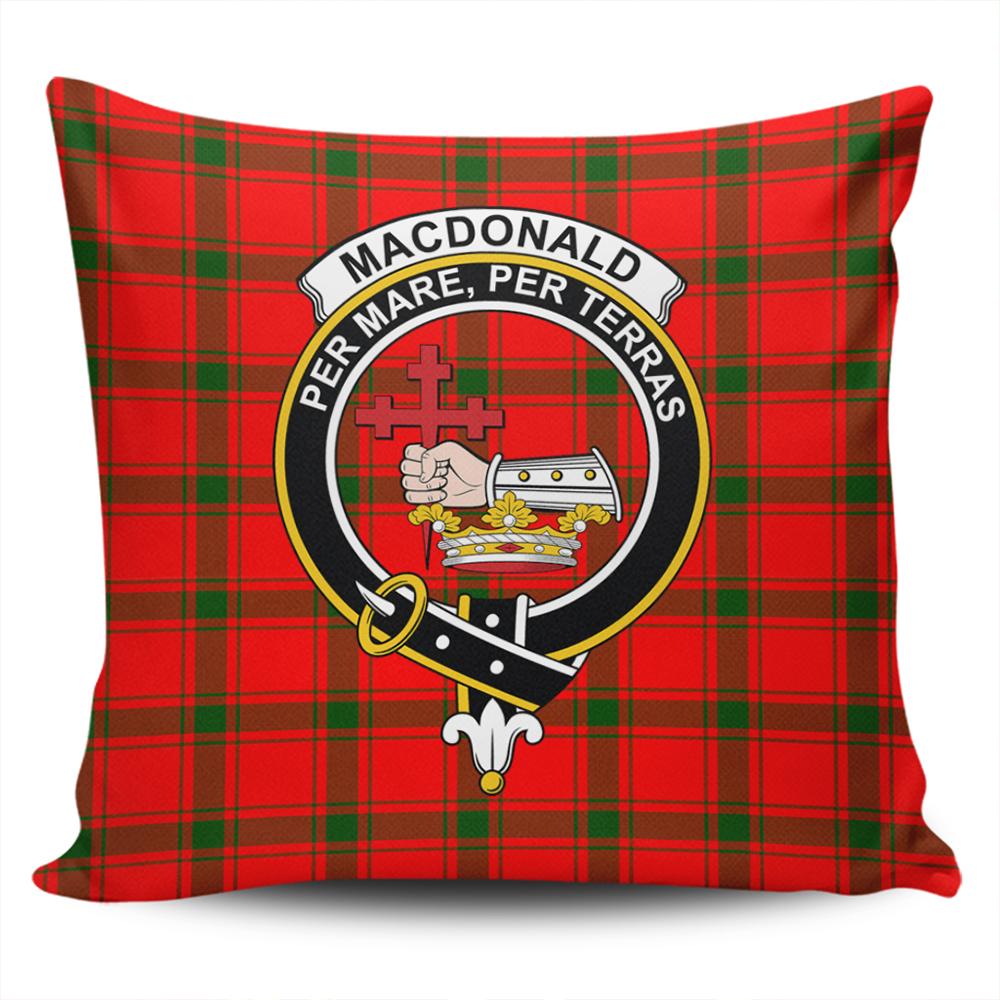 Clan MacDonald of Sleat Tartan Crest Pillow Cover WN39 Clan MacDonald of Sleat Tartan Today   