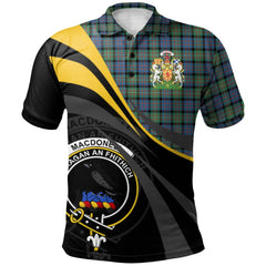 Clan MacDonnell of Glengarry Ancient Tartan Polo Shirt - Royal Coat Of Arms Style EJ40 MacDonnell of Glengarry Ancient Tartan Tartan Polo   