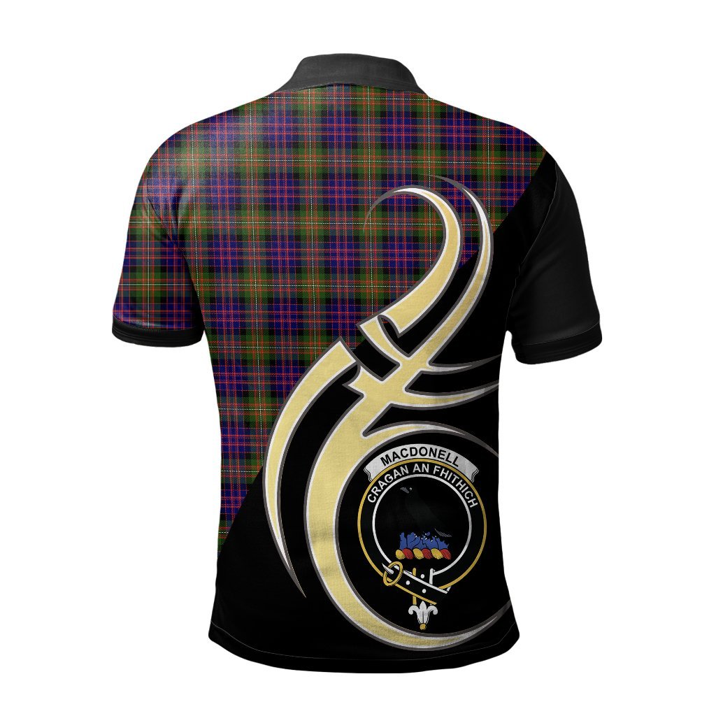 Clan MacDonnell of Glengarry Modern Tartan Polo Shirt - Believe In Me Style AO76 MacDonnell of Glengarry Modern Tartan Tartan Polo   