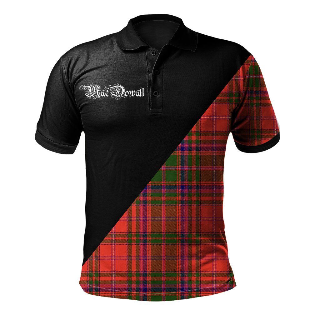 Clan MacDowall Clan - Military Polo Shirt JS98 MacDowall Tartan Tartan Polo   