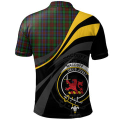 Clan MacDuff Hunting Tartan Polo Shirt - Royal Coat Of Arms Style IH15 MacDuff Hunting Tartan Tartan Polo   