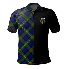 Clan MacEwan Tartan Polo Shirt Half of Me - Cross Style ZN90 MacEwan Tartan Tartan Polo   