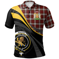 Clan MacFie Dress Tartan Polo Shirt - Royal Coat Of Arms Style VO60 MacFie Dress Tartan Tartan Polo   