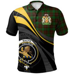 Clan MacFie Hunting Tartan Polo Shirt - Royal Coat Of Arms Style PD46 MacFie Hunting Tartan Tartan Polo   