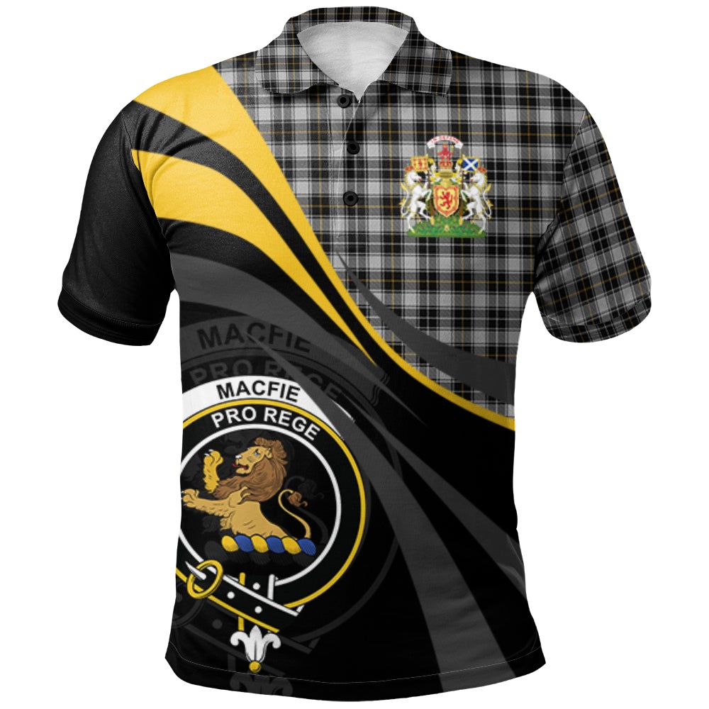 Clan MacFie of Colonsay Dress Tartan Polo Shirt - Royal Coat Of Arms Style YX64 MacFie of Colonsay Dress Tartan Tartan Polo   