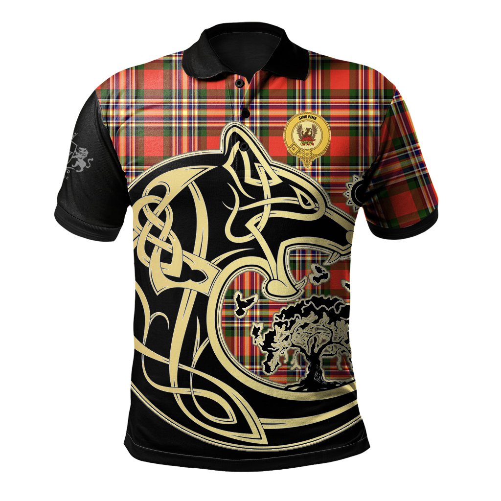 Clan MacGill Modern Tartan Polo Shirt Viking Wolf GF20 MacGill Modern Tartan Tartan Polo   