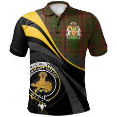 Clan MacGillivray Hunting Tartan Polo Shirt - Royal Coat Of Arms Style DI17 MacGillivray Hunting Tartan Tartan Polo   