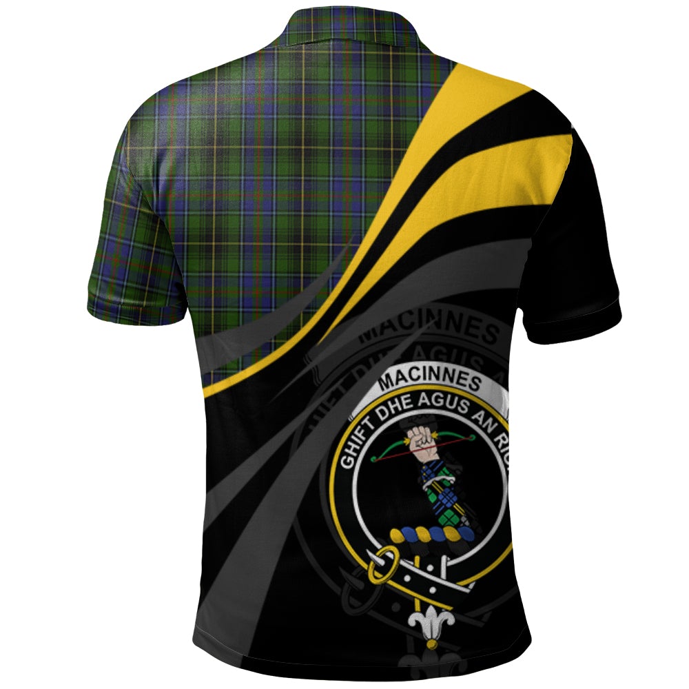 Clan MacInnes Tartan Polo Shirt - Royal Coat Of Arms Style NN39 MacInnes Tartan Tartan Polo   