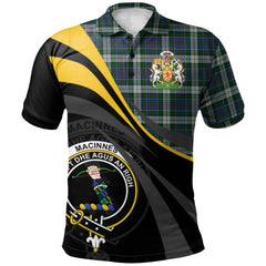 Clan MacInnes Dress Tartan Polo Shirt - Royal Coat Of Arms Style SQ24 MacInnes Dress Tartan Tartan Polo   