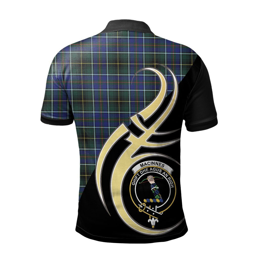 Clan MacInnes Modern Tartan Polo Shirt - Believe In Me Style BQ78 MacInnes Modern Tartan Tartan Polo   