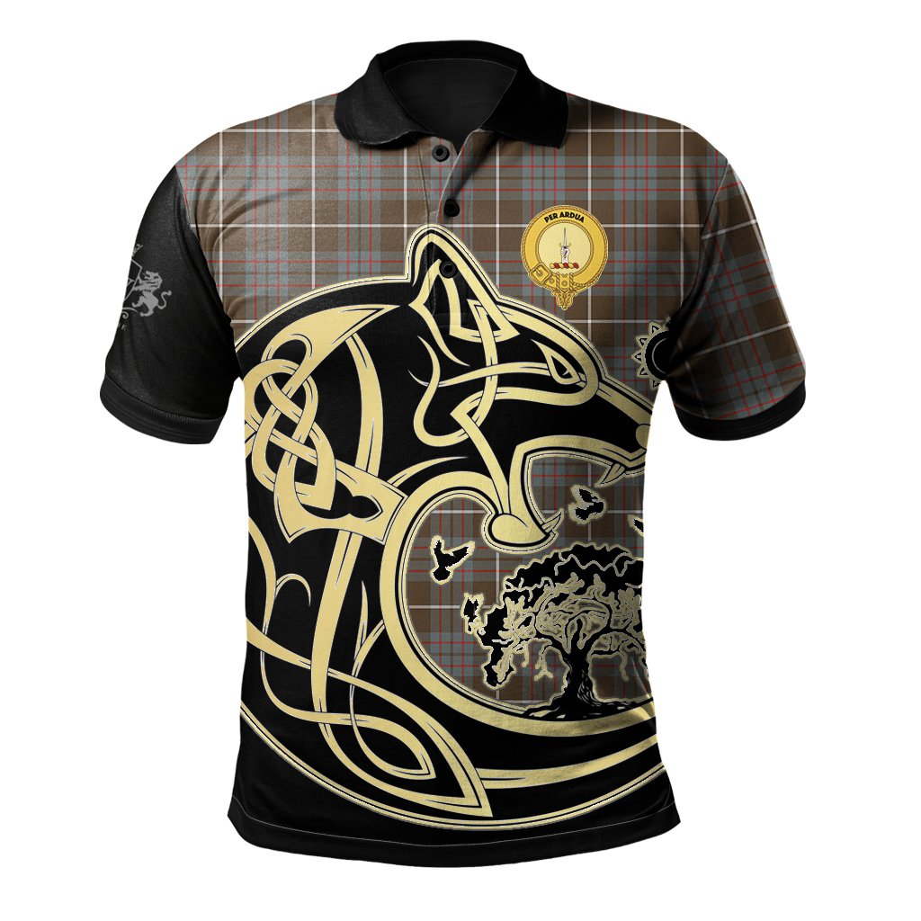 Clan MacIntyre Hunting Weathered Tartan Polo Shirt Viking Wolf ST91 MacIntyre Hunting Weathered Tartan Tartan Polo   