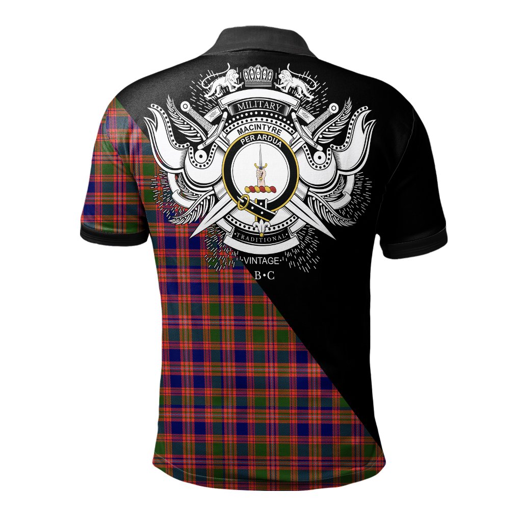 Clan MacIntyre Modern Clan - Military Polo Shirt TQ14 MacIntyre Modern Tartan Tartan Polo   