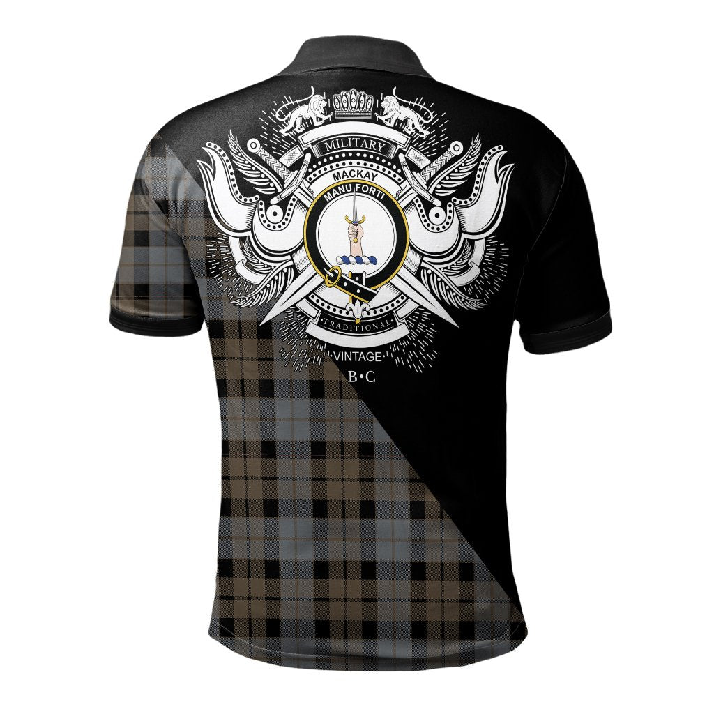 Clan MacKay Weathered Clan - Military Polo Shirt FJ29 MacKay Weathered Tartan Tartan Polo   