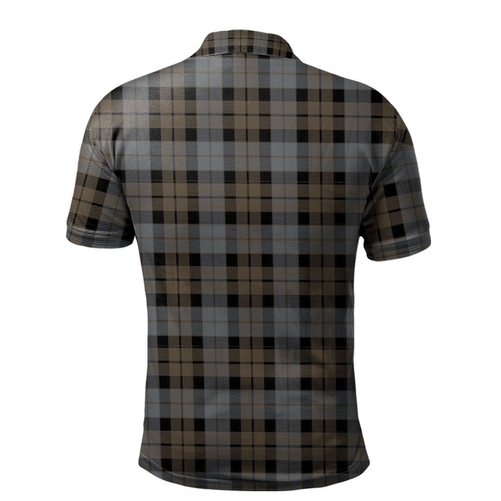 Clan MacKay Weathered Tartan Polo Shirt SW19 MacKay Weathered Tartan Tartan Polo   