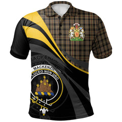 Clan MacKenzie Hunting Tartan Polo Shirt - Royal Coat Of Arms Style IL45 MacKenzie Hunting Tartan Tartan Polo   