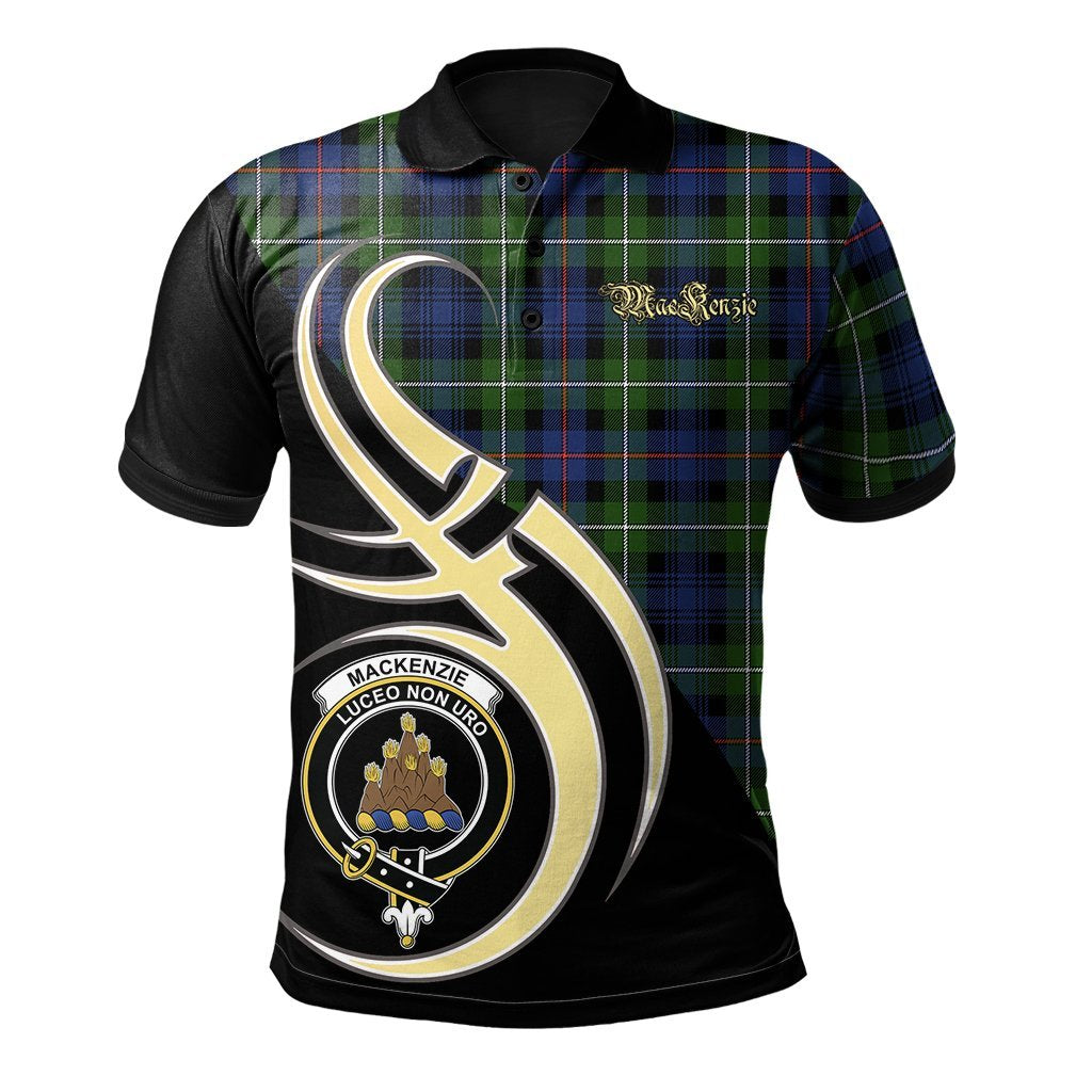 Clan MacKenzie Modern Tartan Polo Shirt - Believe In Me Style QH95 MacKenzie Modern Tartan Tartan Polo   