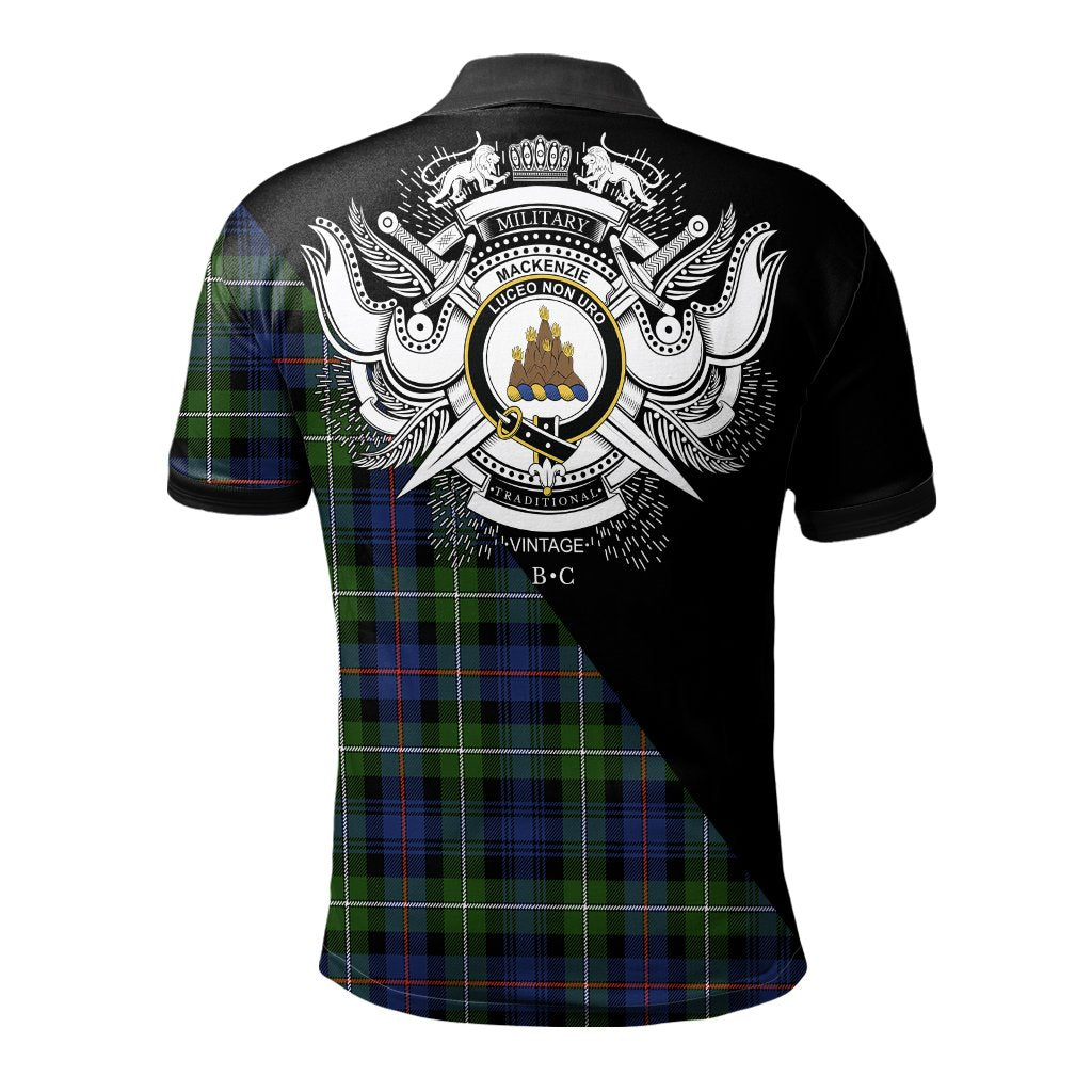 Clan MacKenzie Modern Clan - Military Polo Shirt KX82 MacKenzie Modern Tartan Tartan Polo   