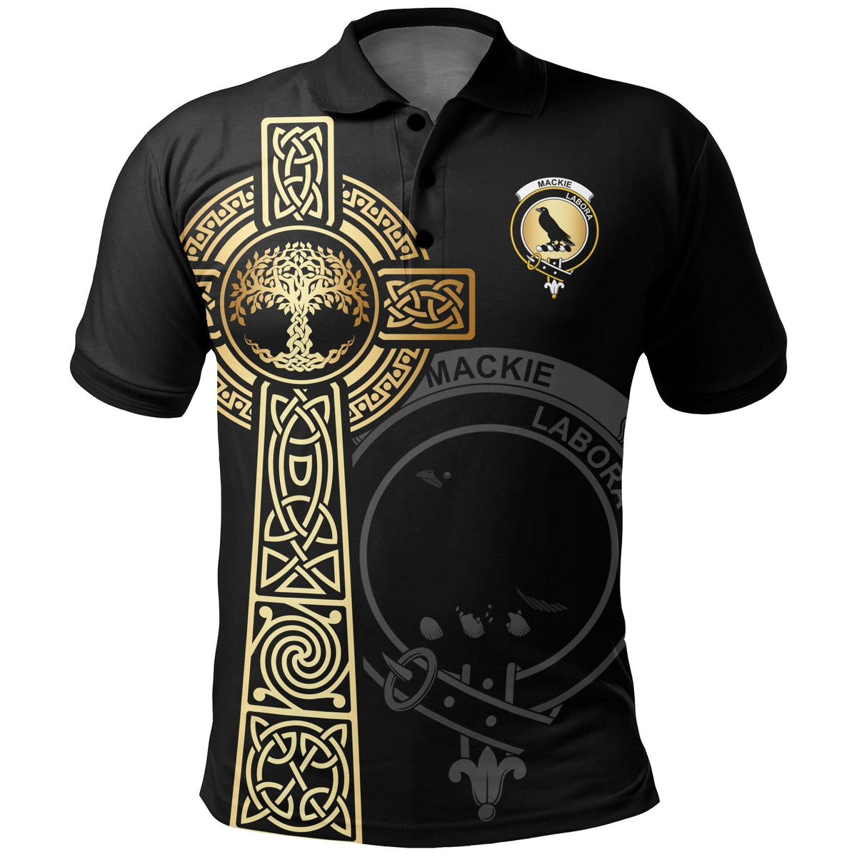 Clan MacKie Clan Unisex Polo Shirt - Celtic Tree Of Life YX81 MacKie Tartan Tartan Polo   