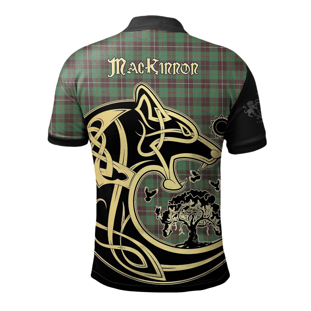 Clan MacKinnon Hunting Ancient Tartan Polo Shirt Viking Wolf YX12 MacKinnon Hunting Ancient Tartan Tartan Polo   