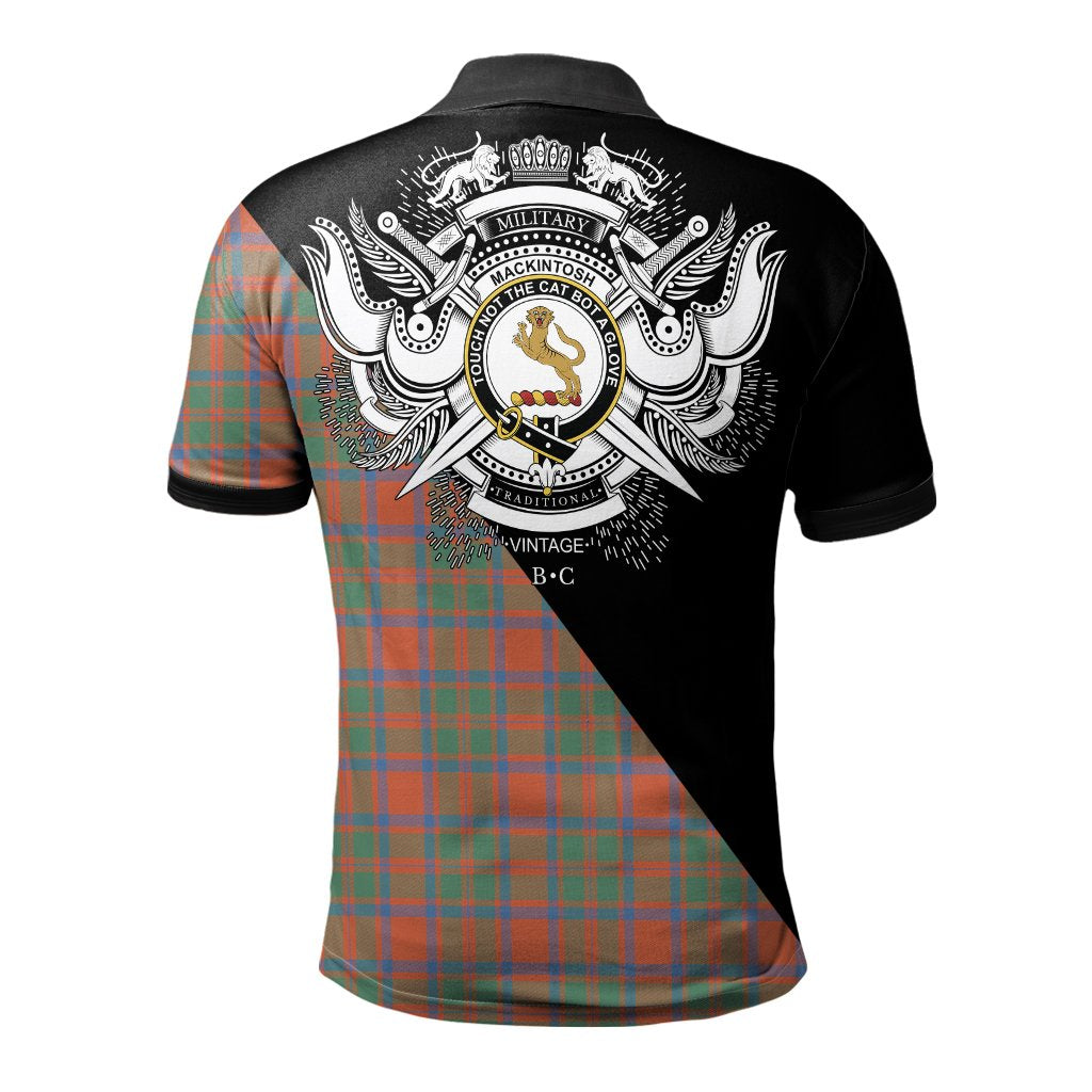 Clan MacKintosh Ancient Clan - Military Polo Shirt XG67 MacKintosh Ancient Tartan Tartan Polo   