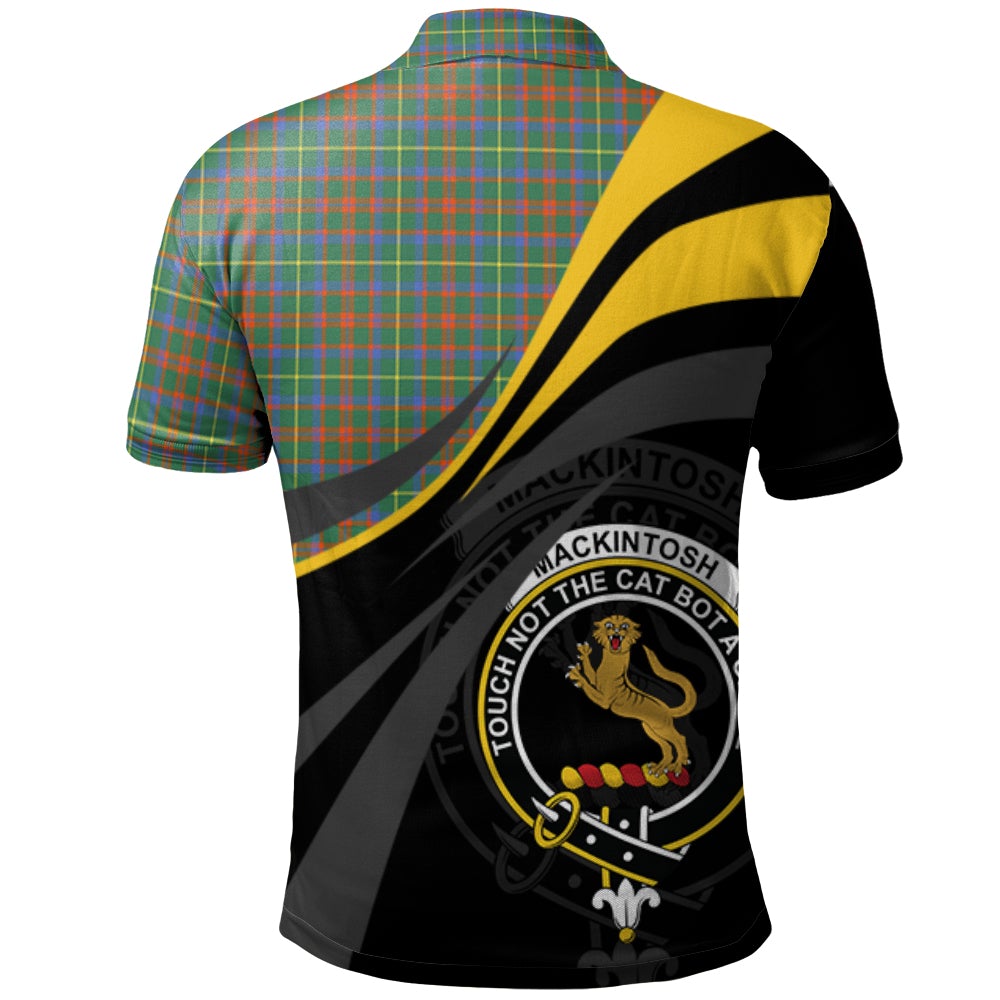 Clan MacKintosh Hunting Ancient Tartan Polo Shirt - Royal Coat Of Arms Style MU94 MacKintosh Hunting Ancient Tartan Tartan Polo   