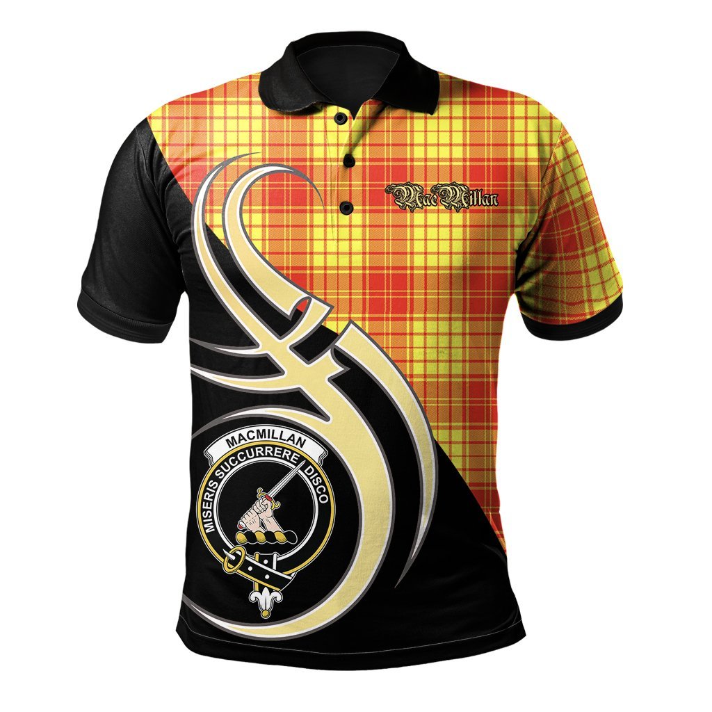 Clan MacMillan Tartan Polo Shirt - Believe In Me Style AF48 MacMillan Tartan Tartan Polo   