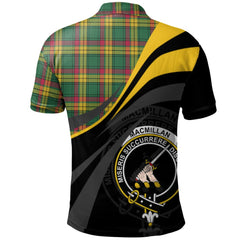 Clan MacMillan Old Ancient Tartan Polo Shirt - Royal Coat Of Arms Style KW45 MacMillan Old Ancient Tartan Tartan Polo   