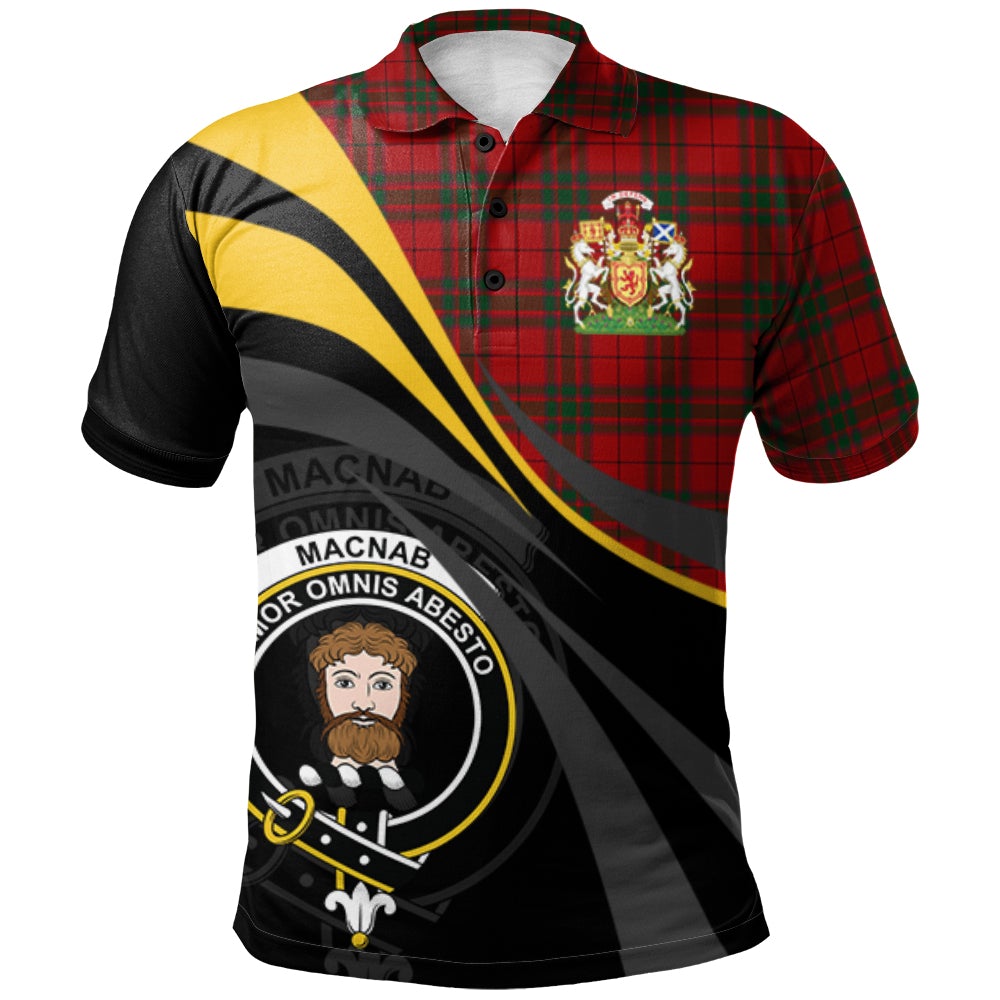 Clan MacNab Tartan Polo Shirt - Royal Coat Of Arms Style EI96 MacNab Tartan Tartan Polo   