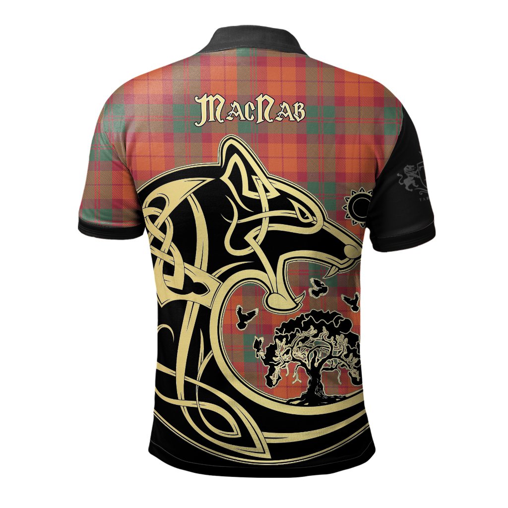 Clan MacNab Ancient Tartan Polo Shirt Viking Wolf YV42 MacNab Ancient Tartan Tartan Polo   