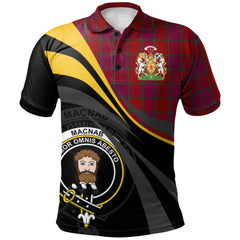 Clan MacNab Old Tartan Polo Shirt - Royal Coat Of Arms Style GI33 MacNab Old Tartan Tartan Polo   