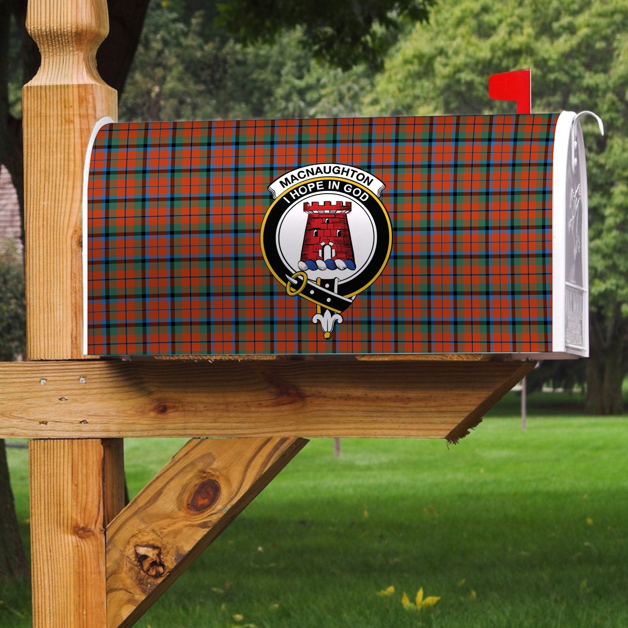 Clan MacNaughton Ancient Tartan Crest Mailbox VH45 Clan MacNaughton Tartan Today   