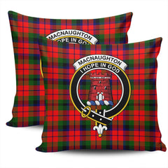 Clan MacNaughton Modern Tartan Crest Pillow Cover QA90 Clan MacNaughton Tartan Today   