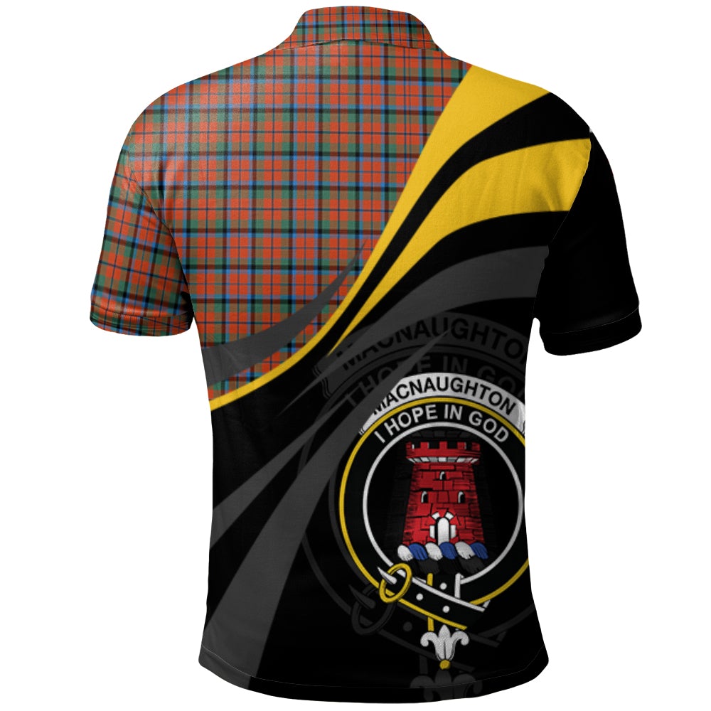 Clan MacNaughton Ancient Tartan Polo Shirt - Royal Coat Of Arms Style XI19 MacNaughton Ancient Tartan Tartan Polo   