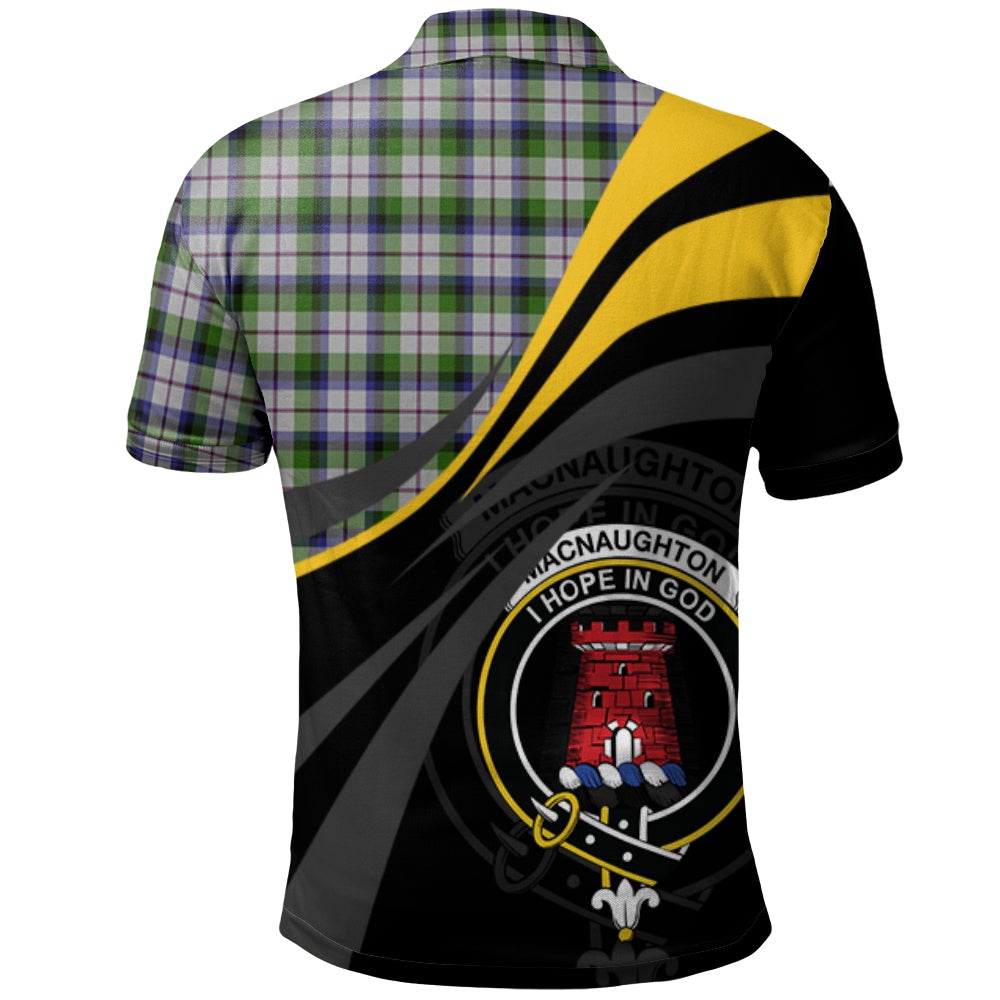 Clan MacNaughton Dress Tartan Polo Shirt - Royal Coat Of Arms Style LF12 MacNaughton Dress Tartan Tartan Polo   