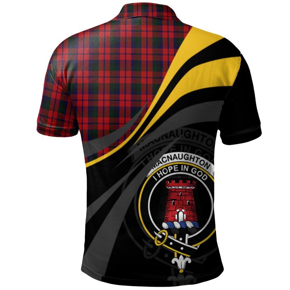 Clan MacNaughton (Logan) Tartan Polo Shirt - Royal Coat Of Arms Style US15 MacNaughton (Logan) Tartan Tartan Polo   