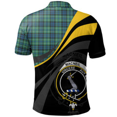 Clan MacNeil of Colonsay Ancient Tartan Polo Shirt - Royal Coat Of Arms Style KH65 MacNeil of Colonsay Ancient Tartan Tartan Polo   