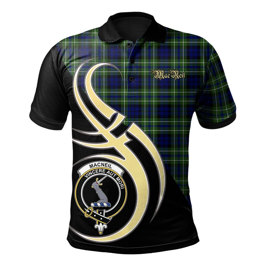 Clan MacNeil of Colonsay Modern Tartan Polo Shirt - Believe In Me Style JQ32 MacNeil of Colonsay Modern Tartan Tartan Polo   