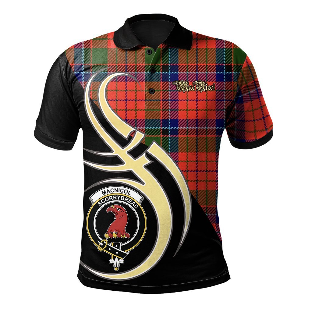 Clan MacNicol of Scorrybreac Tartan Polo Shirt - Believe In Me Style NM86 MacNicol of Scorrybreac Tartan Tartan Polo   