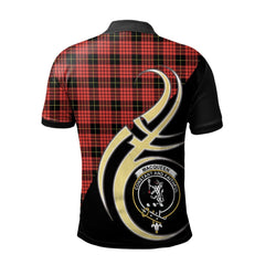 Clan MacQueen Modern Tartan Polo Shirt - Believe In Me Style OY83 MacQueen Modern Tartan Tartan Polo   