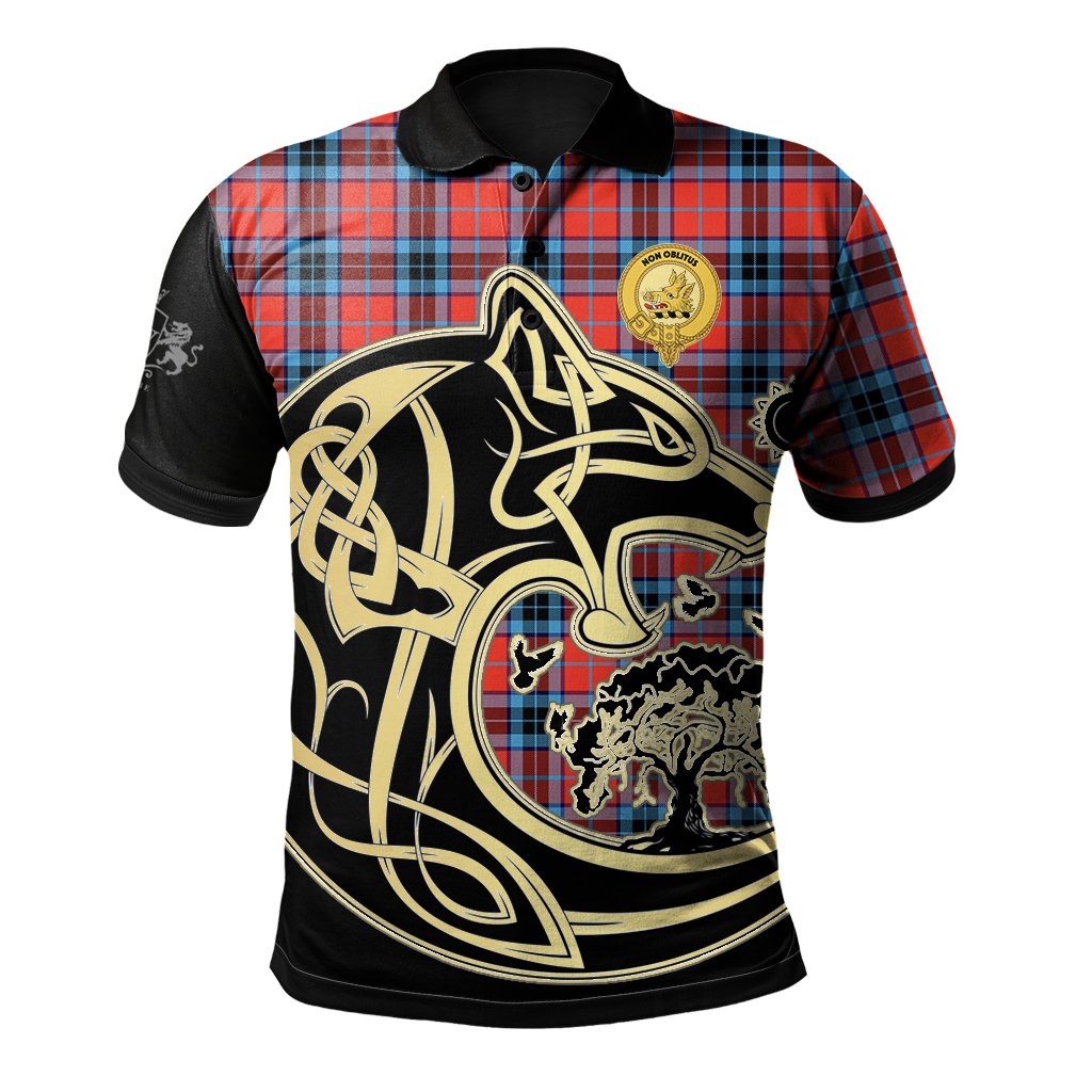 Clan MacTavish Modern Tartan Polo Shirt Viking Wolf TS22 MacTavish Modern Tartan Tartan Polo   